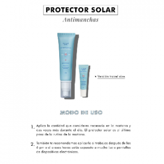 Protector solar aclarante facial EBM SFP 50 UVA UVB 60gr