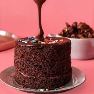 Mini torta brownie keto con nutella sin azúcar
