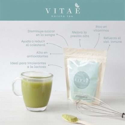 Beneficios Té matcha latte vegano 150gr