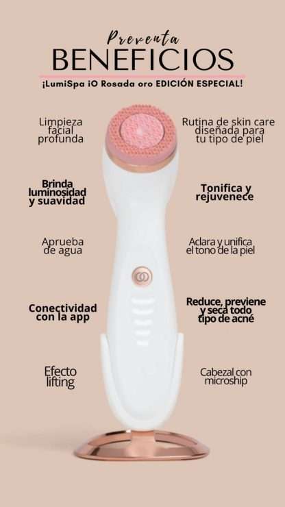 Maquina limpiadora LumiSpa iO Rose - Nuskin