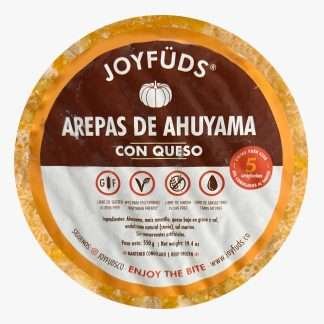 Información Nutricional Arepas de Ahuyama con queso 5und - JOYFUDS